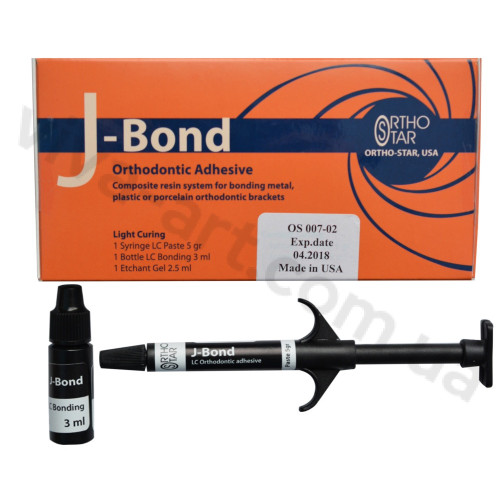 Пастообразный адгезив J-Bond LC (5 г) и Bond (3 мл) OrthoStar (США)