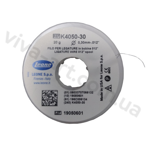 Дріт стальний, м'який для з'єднання системи ЗТО, круглого перерізу, 20 м, Leone, діаметр на вибір