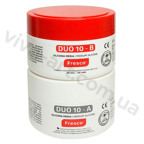 Двухкомпонентный силикон Silicone DUO10, A+B, Shore A10 (средняя жесткость) 250+250 г, Fresco (Испания)