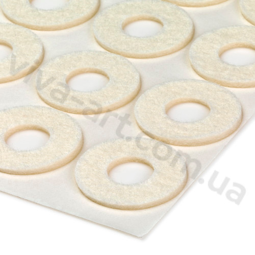 Кільця фетрові на клейовій основі при мозолях, бородавках, товщина 2 мм, розмір на вибір, 66 шт.