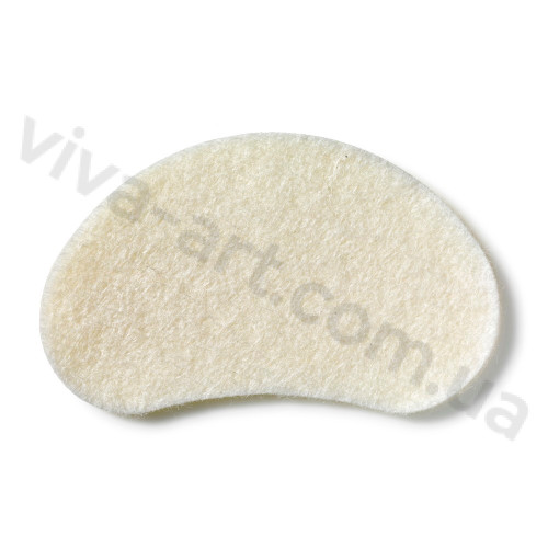 Подушечка из фетра под плюсну, белая на клеевой основе, 30 шт.