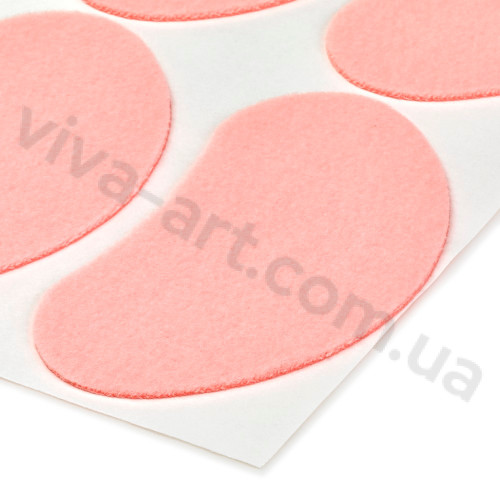 Подушечка з бавовни під плюсну, рожева на клейовій основі, 30 шт.
