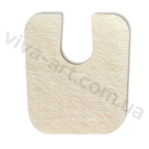 Підкови з фетру на клейовій основі, товщина 2 мм, розмір на вибір, 36 шт.