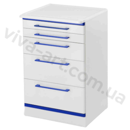 Мобильная тумбочка с ящиками и столешницей (Италия)